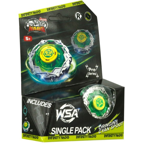 Фото - Дзиґа Infinity Nado VII Pro Series Single Pack Origins Cyan Spout (EU664621-3)